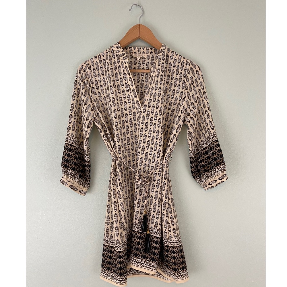 Sweet Wander Boho Mini 3/4 Sleeve Dress